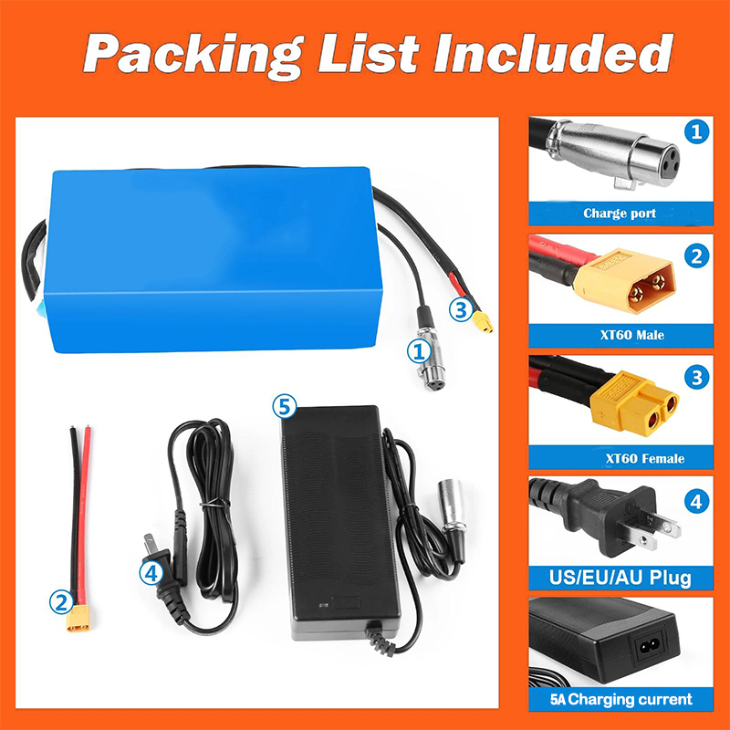 60V 30Ah Electric Scooter Battery - 48V 52V Electric Bicycle chamrider 21700
