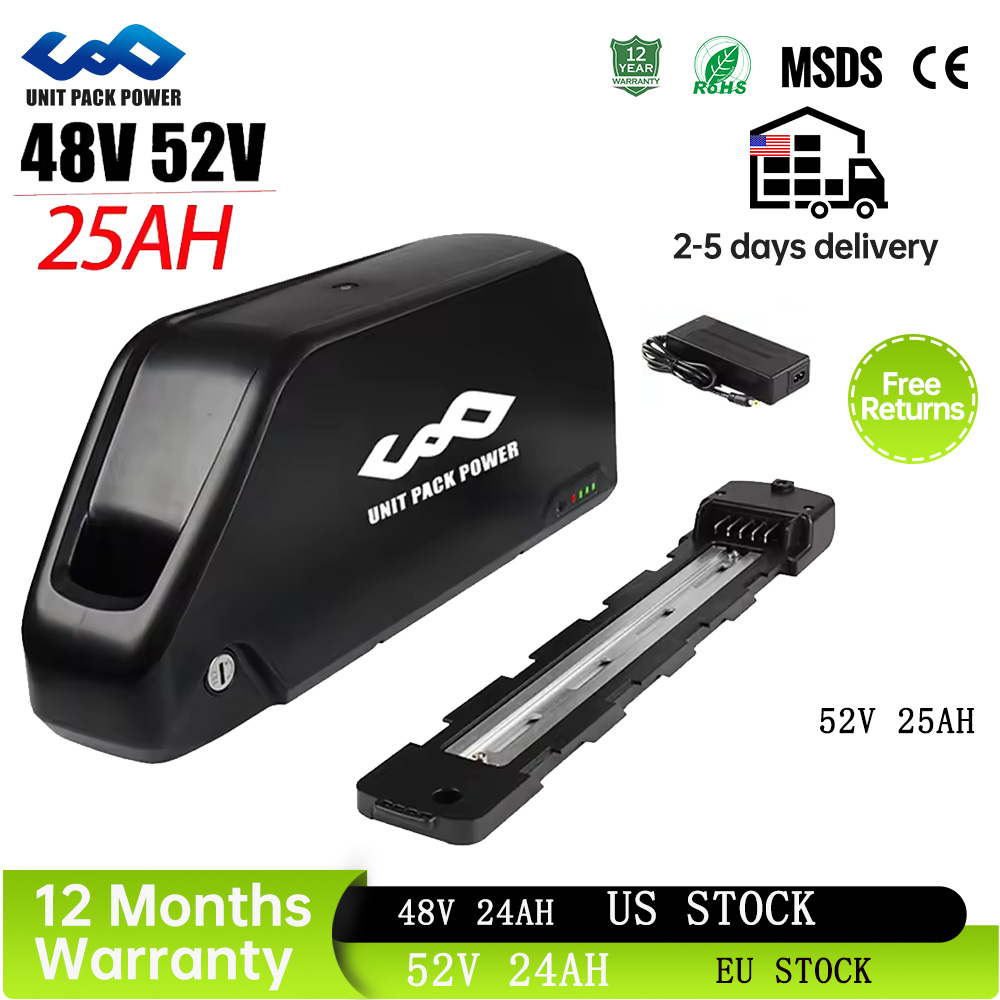 60V 30Ah Electric Scooter Battery - 52V 25AH Downtube EBike Battery Polly