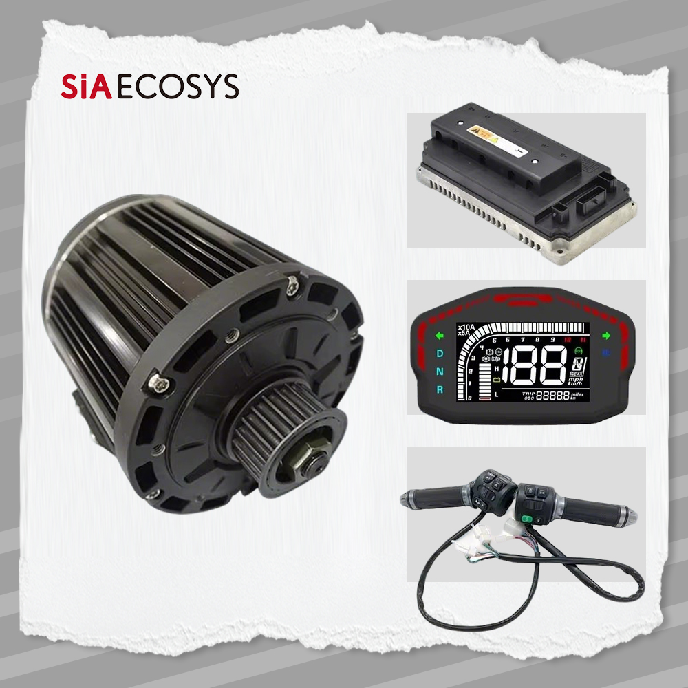 Mid Drive Motor Kit 72V 3000W - QS138 3000W V1 Belt Design Mid