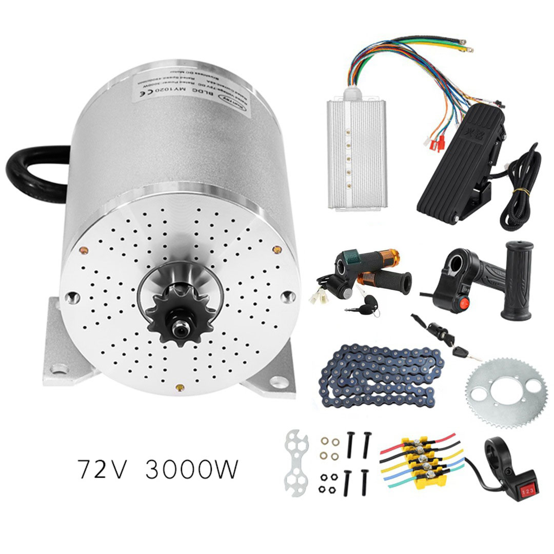 Electric Motorcycle Conversion Kit 72V - Conversion Electric Motorcycle Kart Motor Kit