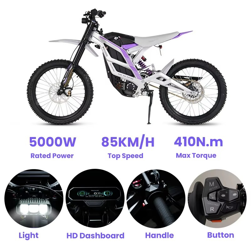 SXLL 79 Bike 72V 35Ah Electric - đánh giá và giá 72V 12000W Electric Dirt Bike