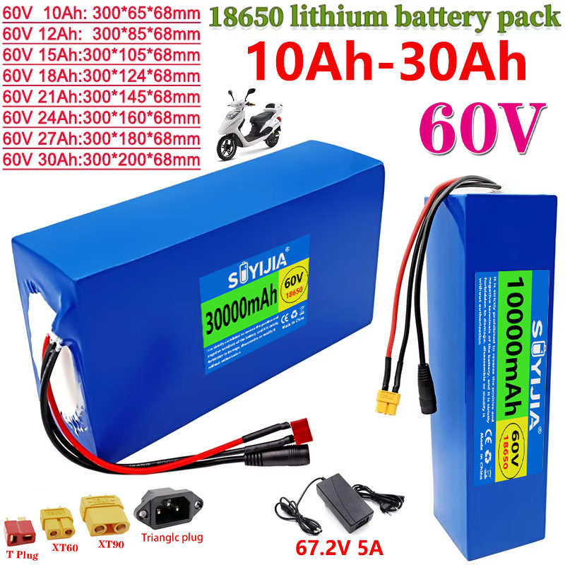 18650 60V 30Ah 10Ah 12Ah 15Ah  - đánh giá và giá 60V 30Ah Electric Scooter Battery