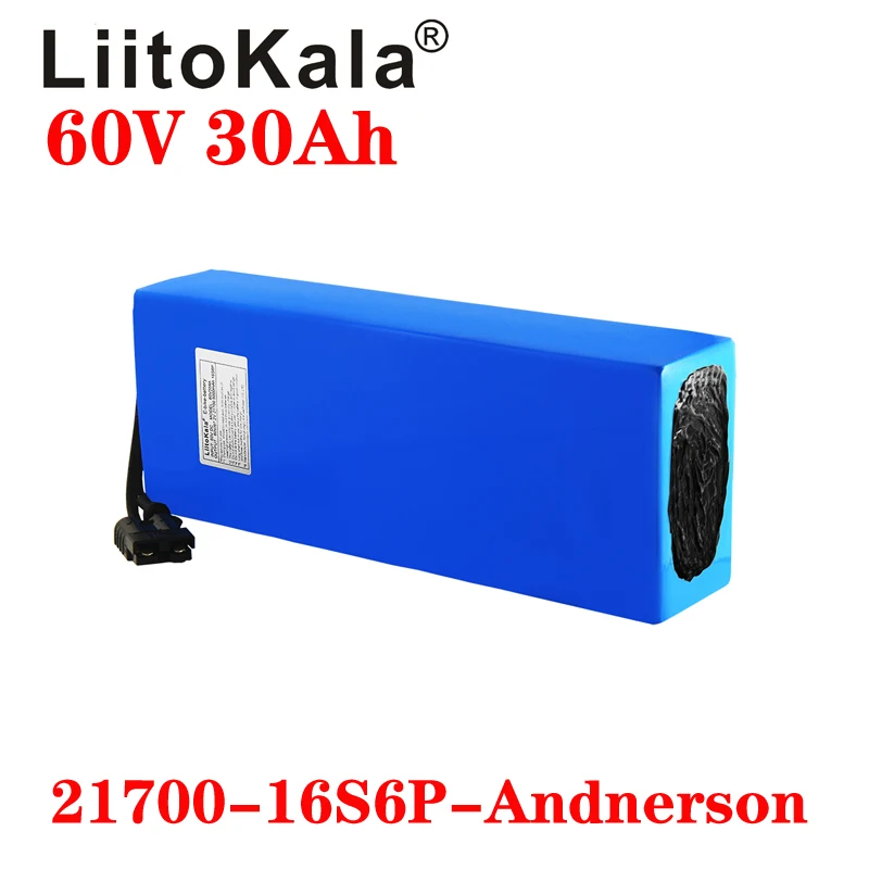 LiitoKala 60V 30ah 16S6P Elect - đánh giá và giá 60V 30Ah Electric Scooter Battery