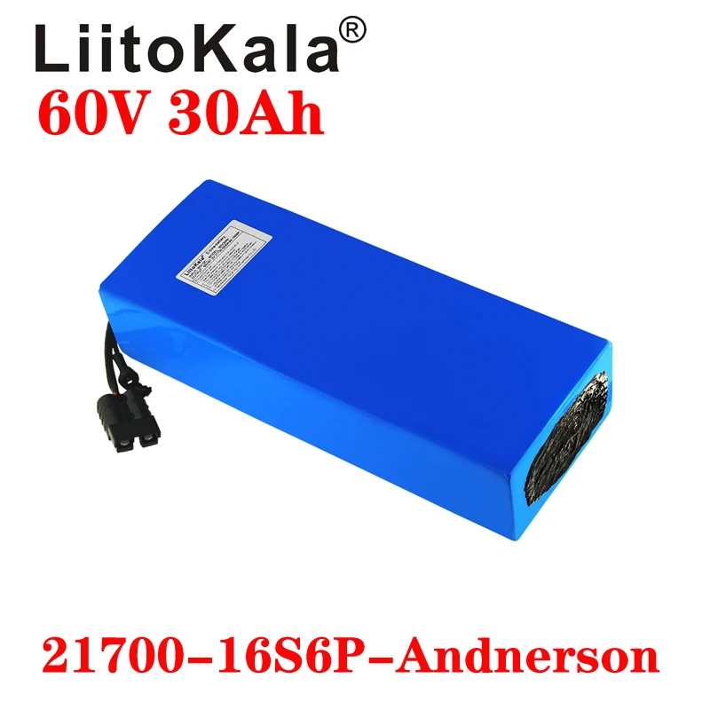LiitoKala 60V 30ah 16S6P Elect - đánh giá và giá 60V 30Ah Electric Scooter Battery