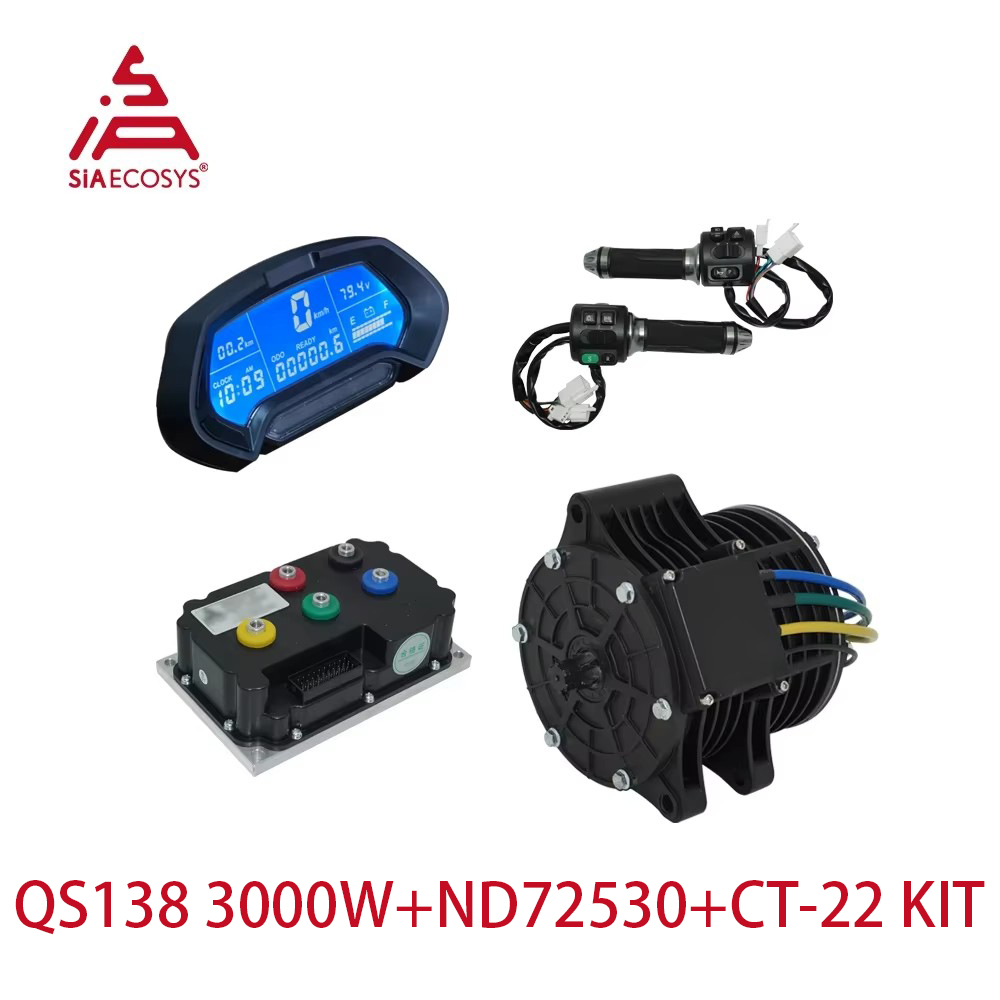 QS138 70H 3000W Mid Drive Moto - đánh giá và giá Mid Drive Motor Kit 72V 3000W