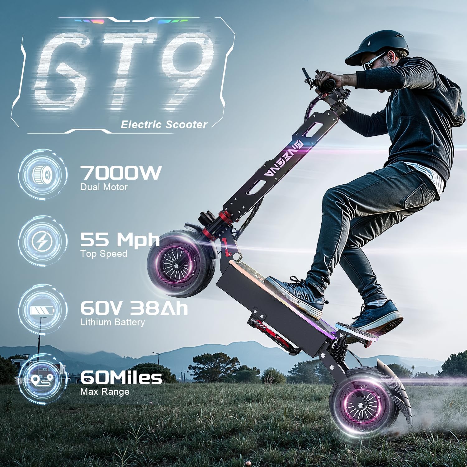ONECNA NEW GT9 GT8 GT7 Adult E - đánh giá và giá 60V 5600W Dual Motor Electric Scooter