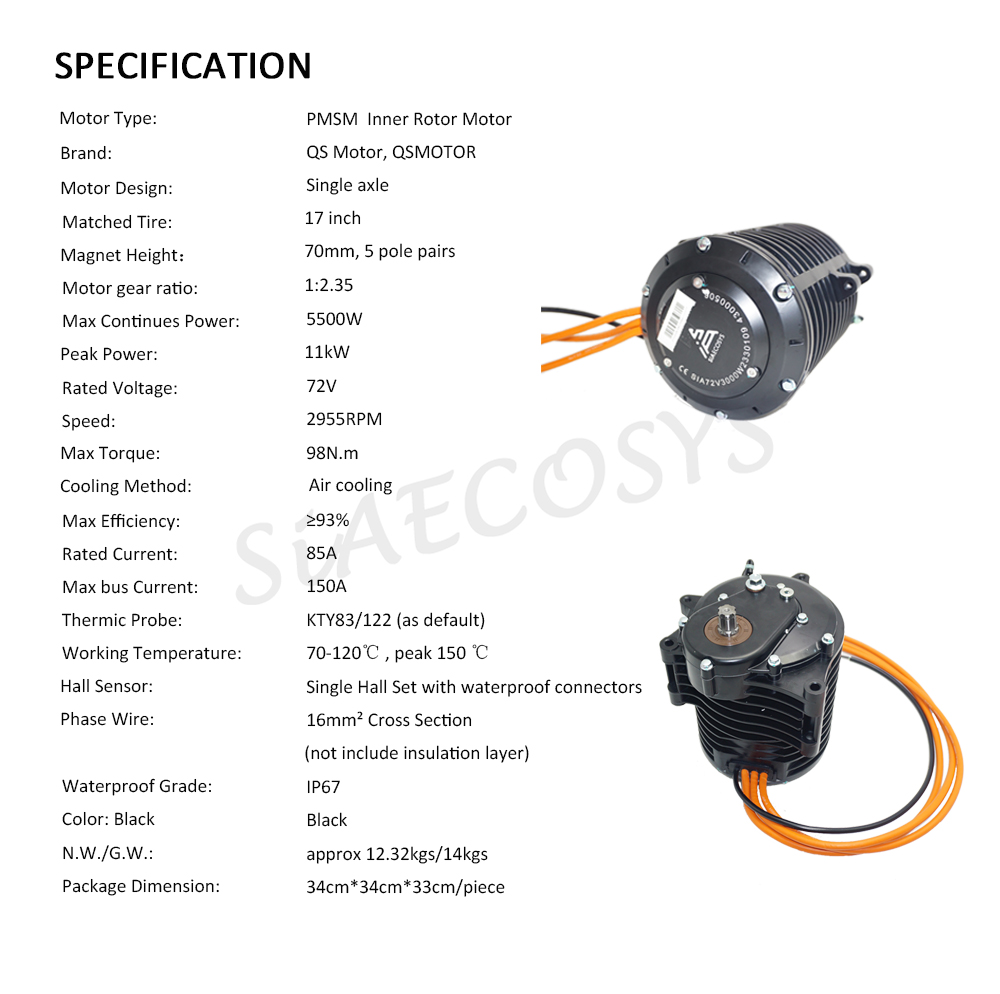 QS MOTOR 138 3000W V3 5500W Ma - đánh giá và giá Mid Drive Motor Kit 72V 3000W